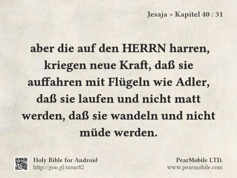 Jesaja, Kapitel 40:31
